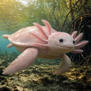Axolotl + Sea turtle